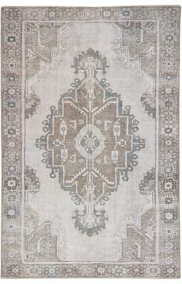Terra by Obeetee Avalon Medallion Gray Rug