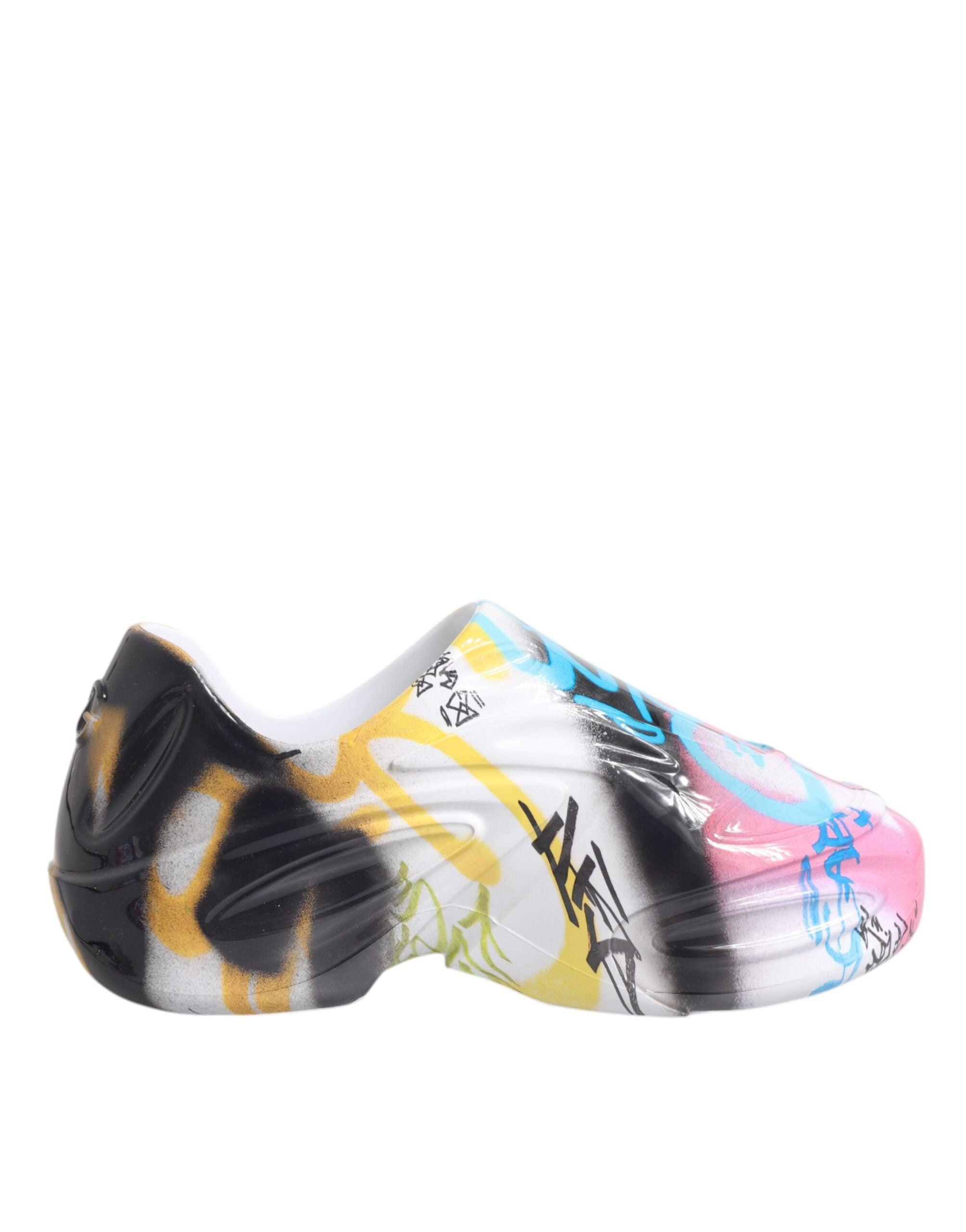 Dolce & Gabbana Mehrfarbige Graffiti Daymaster Sneakers Schuhe