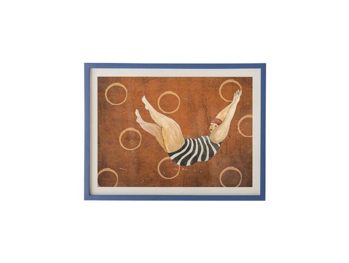 Illustration avec cadre 62x47 cm en bois de sapin multicolore Sve