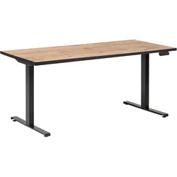 Schreibtisch Serie 2000 Eiche ca. 160x75x73-117,5cm