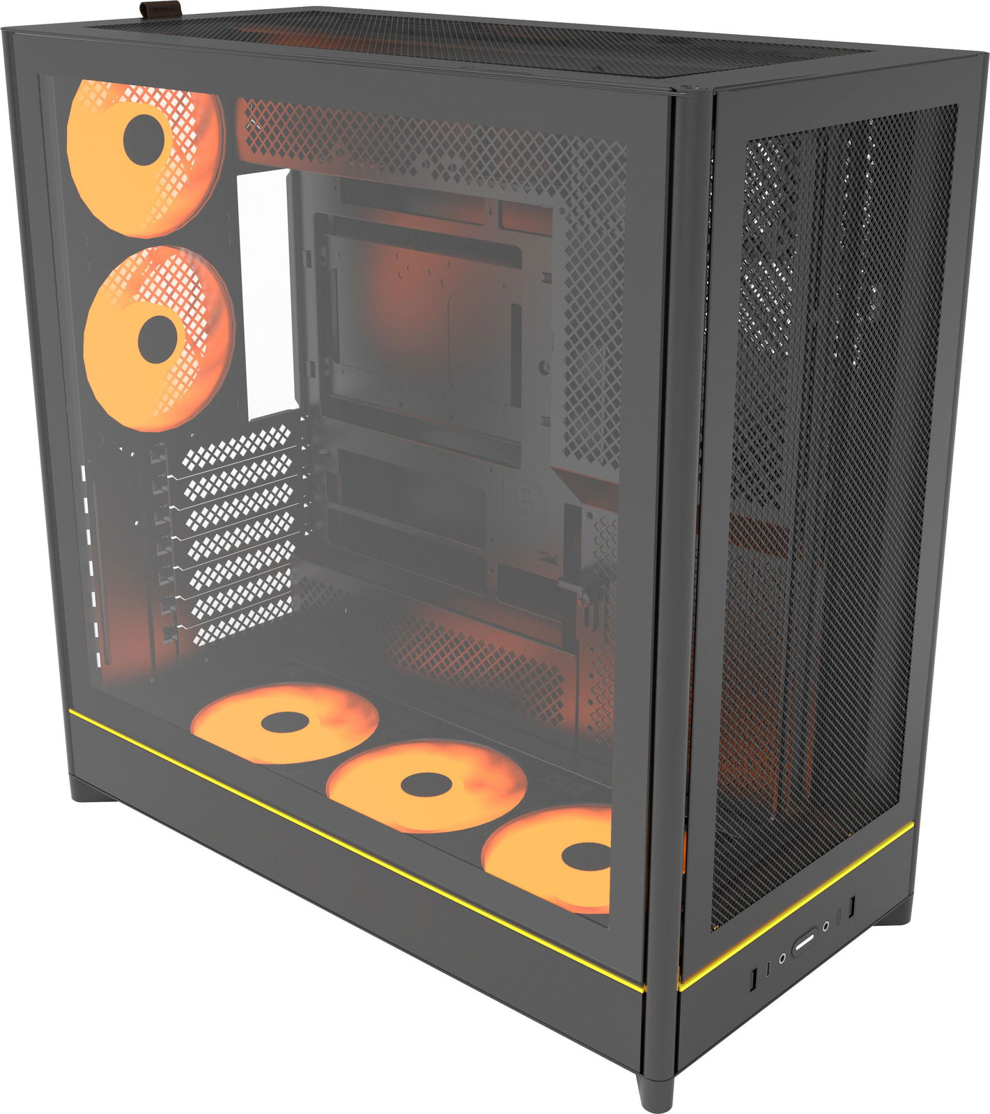 Montech HS01 PRO computerbehuizing, zwart, gehard glas