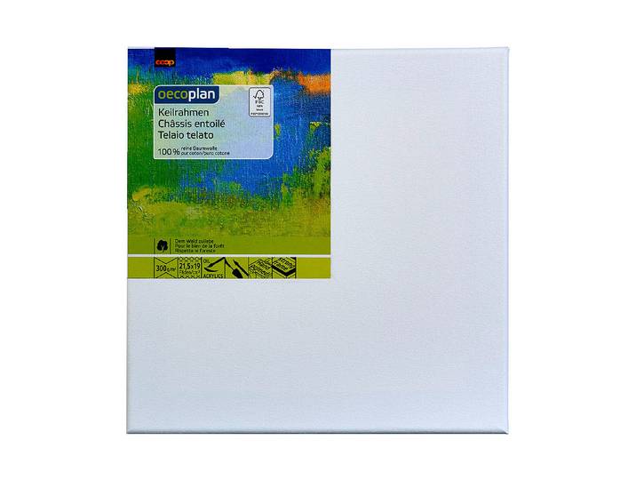 Oecoplan Keilrahmen Weiss 30 × 30 cm