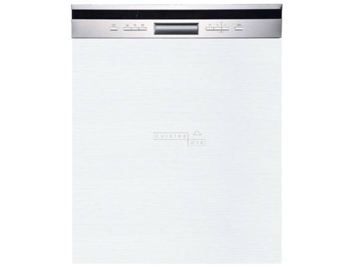 Façade pour lave-vaisselle semi intégrable Bellissi Blanc L 60 cm - Cuisineandcie