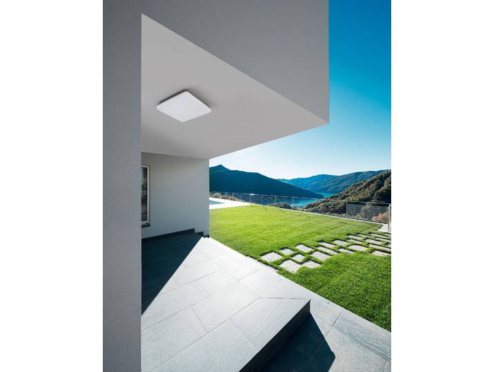 Plafonnier extérieur Tommy 28 x 6 x 28cm Gris/Gris