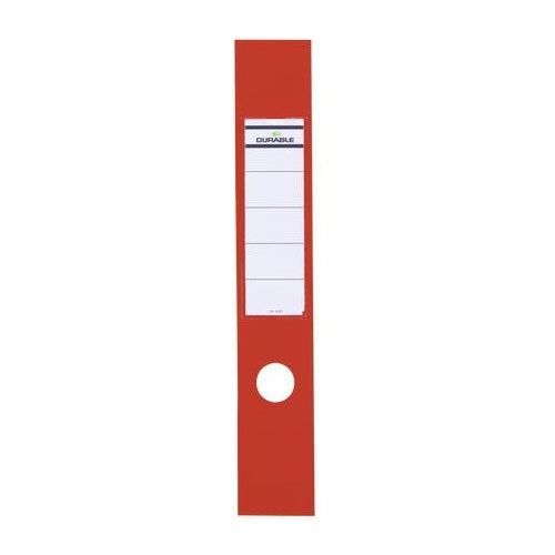 DURABLE 10 Ordneretiketten ORDOFIX rot für 7,0 cm Rückenbreite