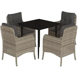 vidaXL, Gartentisch + Balkontisch, Lajonin (Spitzes Bein) (80 x 80 x 74 cm)
