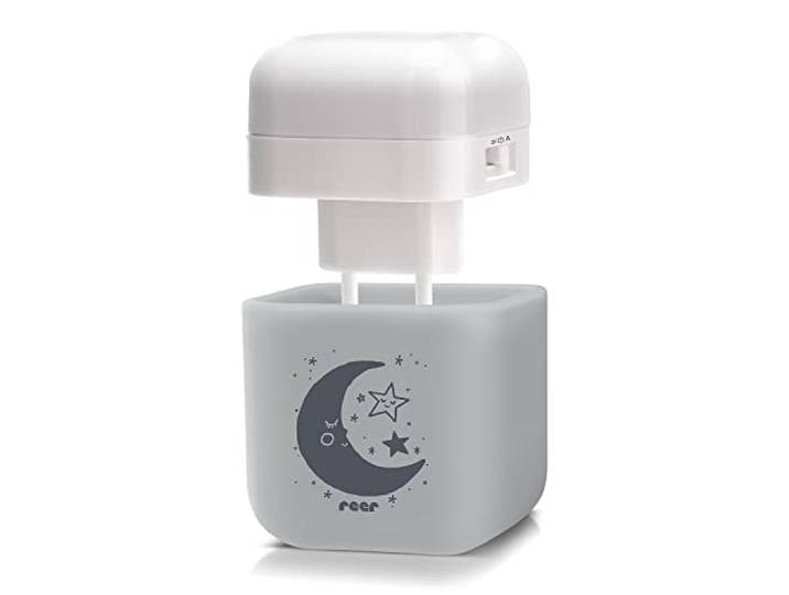 reer SleepLight 2in1 Nachtlicht für die Steckdose und mit Akkubetrieb (On-Off- und Sensor-Modus) hellgrau 52401