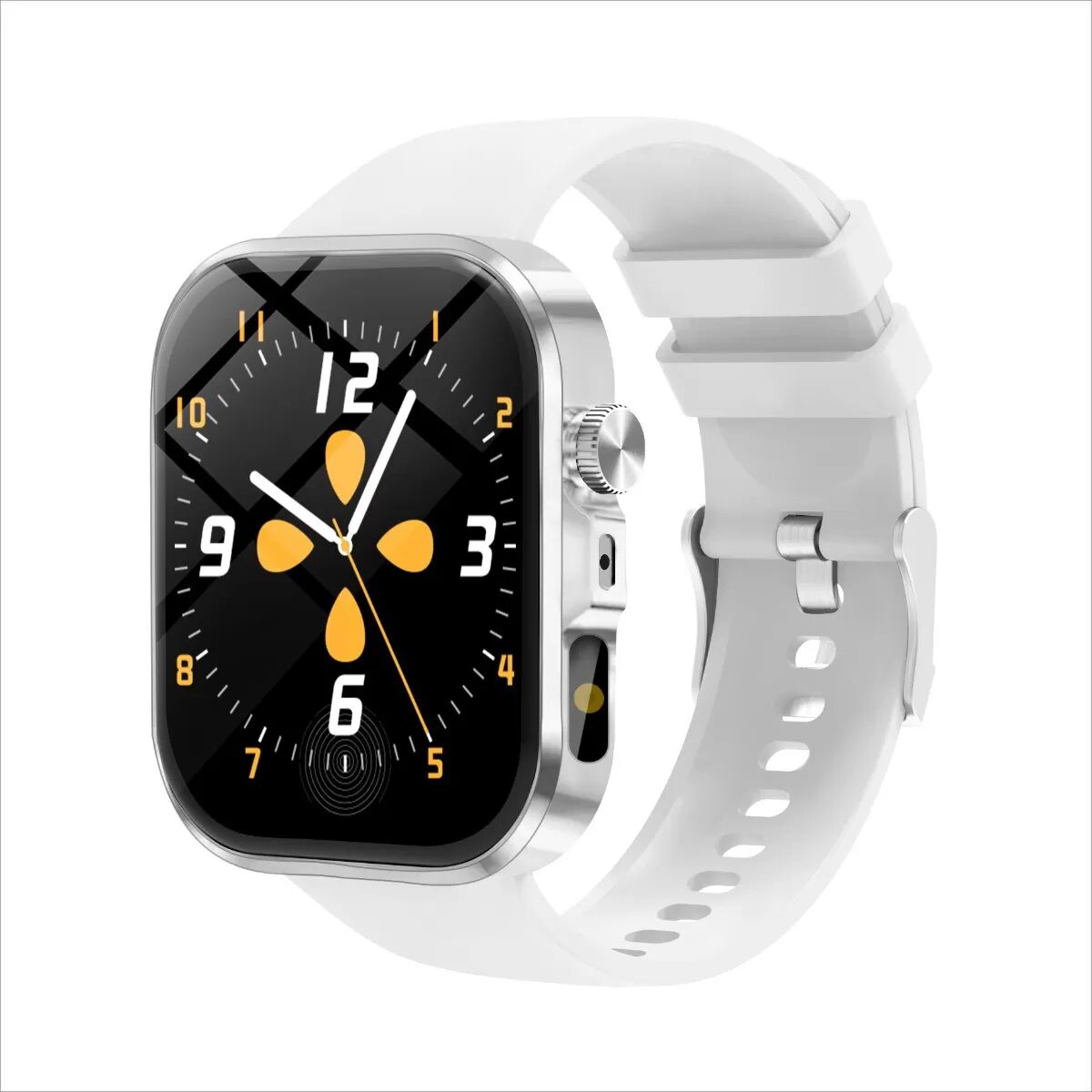 INF Multifunktionale Smartwatch mit Bluetooth-Anruffunktion und Gesundheitsüberwachung Silber