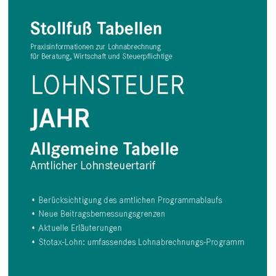 Tabelle, Lohnsteuer 2025 Jahr, Taschenbuch von , Stollfuß Verlag, 978-3-08-335125-2