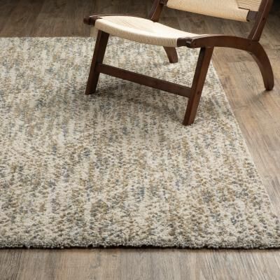 Style Haven Archer Mottled Abstract Ivory/ Gold Shag Area Rug