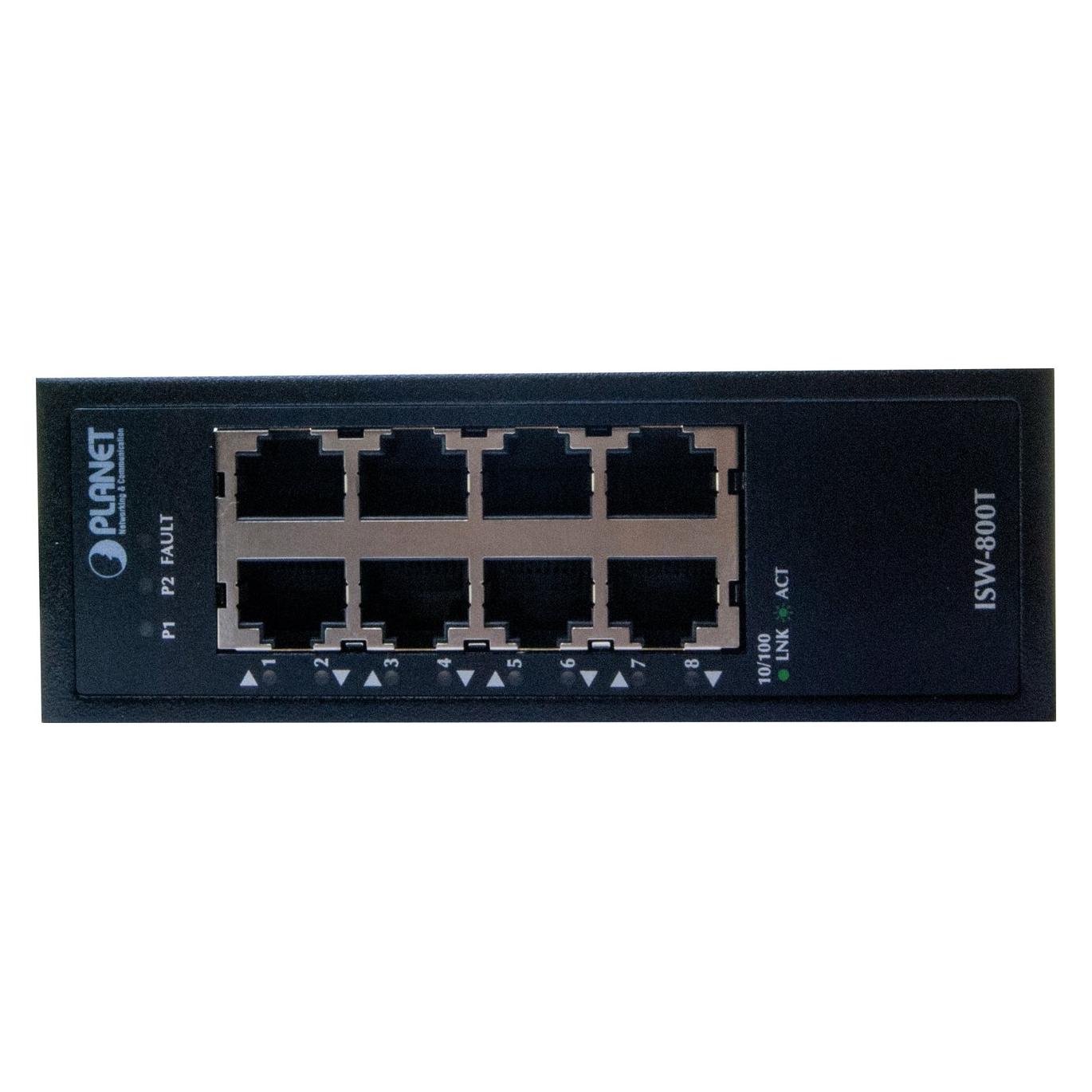 Planet Industrial 8-Port 10/100TX Compact Ethernet Switch (8 Ports) (ISW-800T)