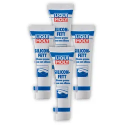4x Schmierfett LIQUI MOLY 3312 Silicon-Fett transparent Silikonfett Schmierung 100g
