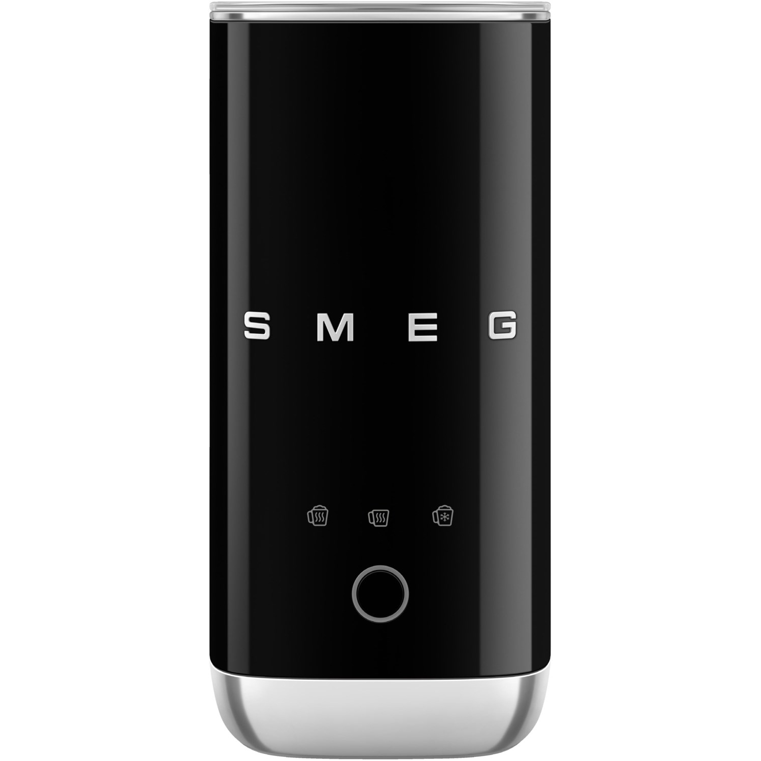 SMEG MFF02BLEU Milchaufschäumer schwarz hochglanz