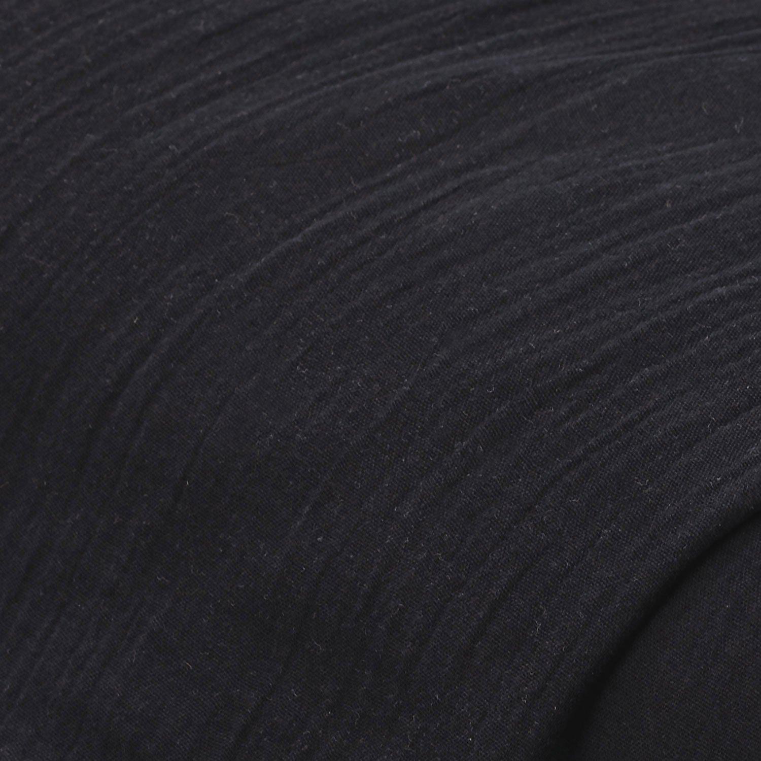 Musselin/Doppel-Gaze, Breite 280 cm, schwarz