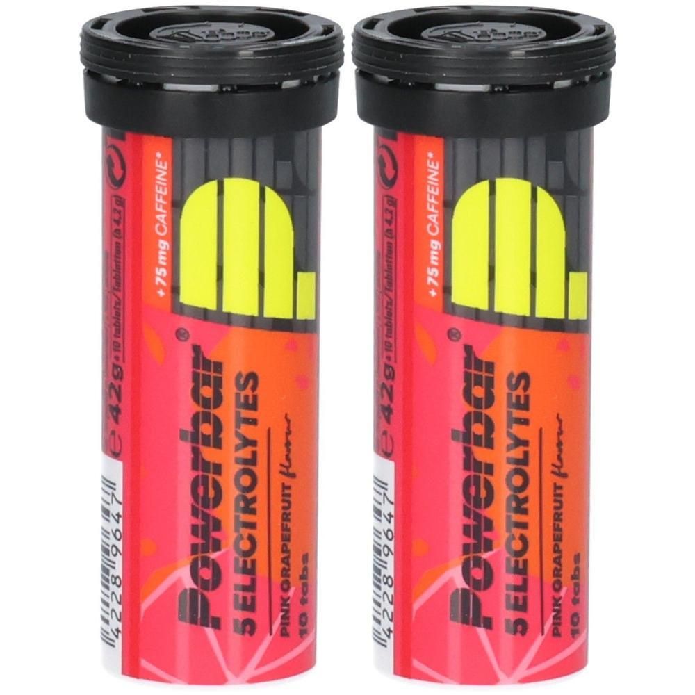 Powerbar 5 Electrolytes pink Grapefruit+Koffein x2 2x10 St Tabletten