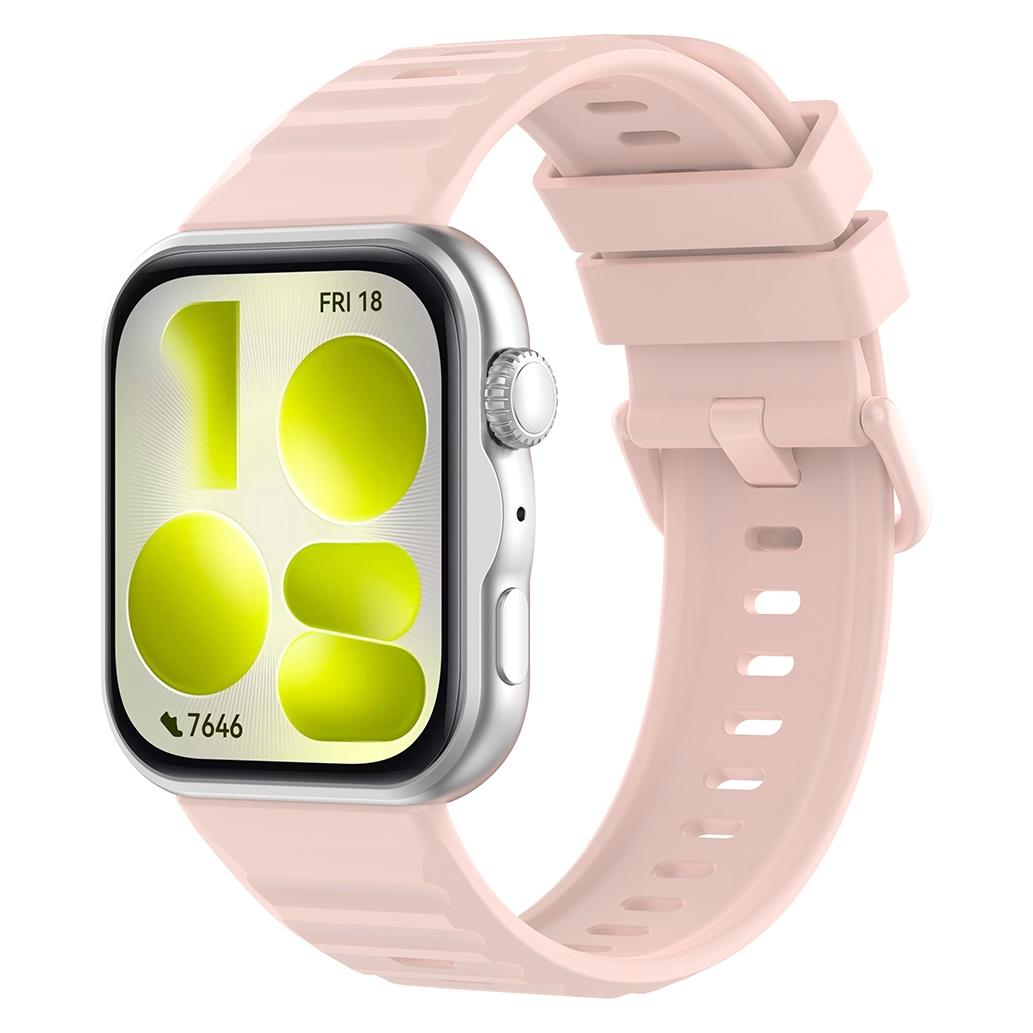 Techsuit - Watchband (W082) - Huawei Watch Fit 5 Pro - Pink (Silicone) (70708559)
