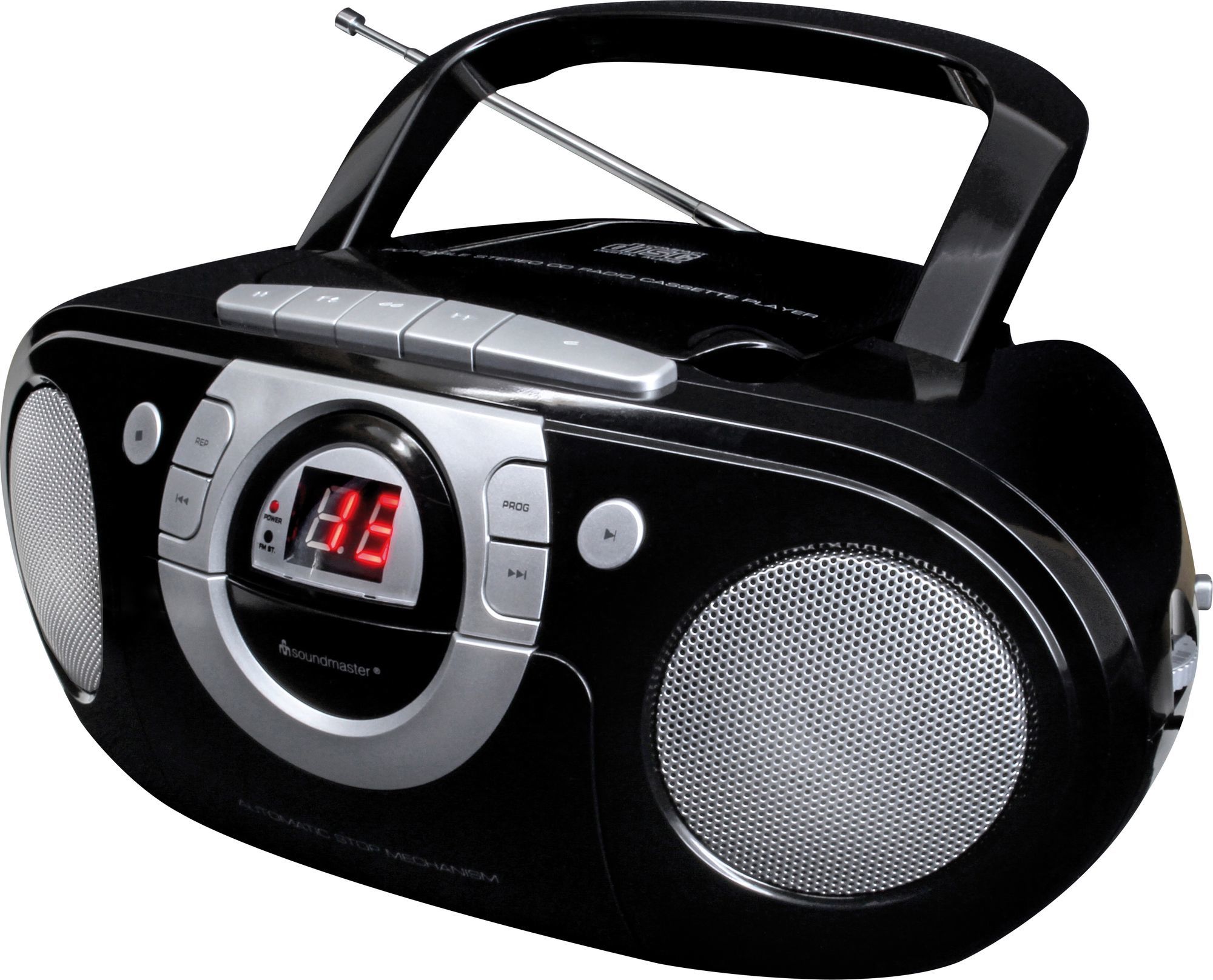 Soundmaster SCD5100SW CD Player FM Radio (Schwarz)