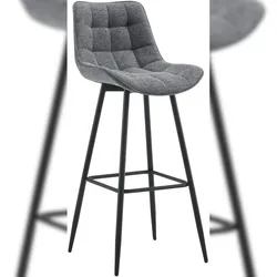 CLP Barhocker Dartford dunkelgrau/Stoff