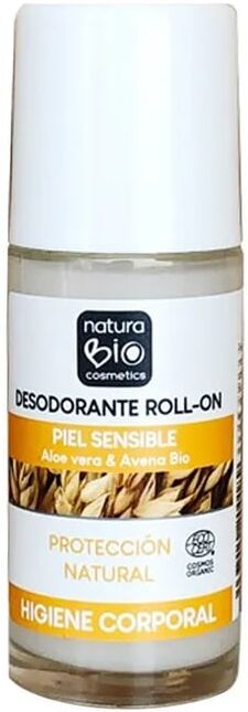 Naturabio Cosmetics Desodorizante Roll On Pele Sensível Aloe Vera E Aveia Bio 50 ml
