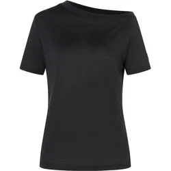 Super Natural, Damen, Funktionsshirt, Women's Drop Shoulder Tee (XL), Schwarz