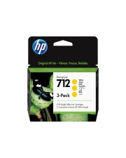HP Enterprise HP 712 3-Pack 29-ml Yellow DesignJet Ink Cartridge Tintenpatrone Gelb 3er (3ED79A)