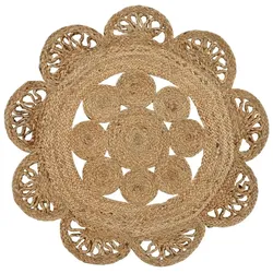 levelone Jute-Teppich   ¦ braun ¦ Jute Ø: 80.0