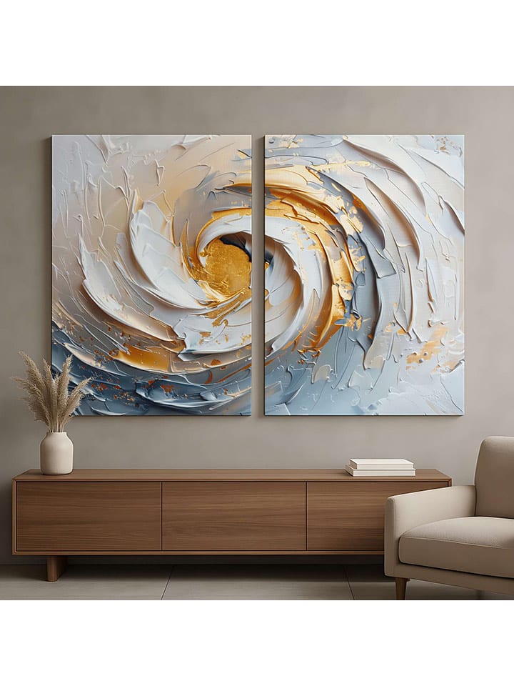 ABERTO DESIGN 2er-Set: Leinwanddrucke - (B)80 x (H)120 cm - onesize