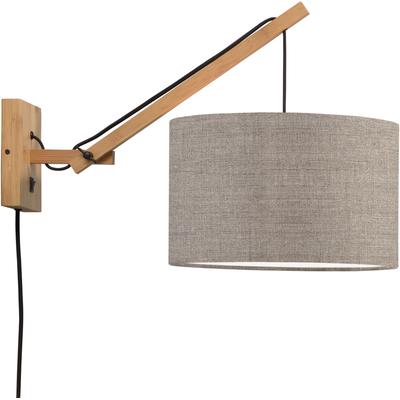 GOOD & MOJO Wandleuchte "Andes", beige (dunkelbeige), Ø 32cm H: 43cm, Leuchten, Wandleuchte