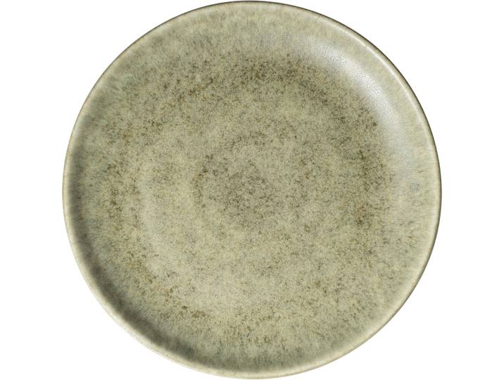 Gipfelstück Teller flach Moos n 'Stein grün Keramik D 21 cm 1 Stk'