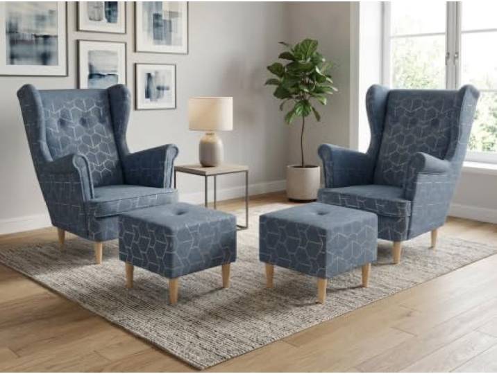 Family Meble Ohrensessel Ari Design mit Hockern – Variante Ari Design Gabo 2