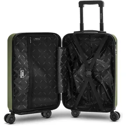 Redolz Essentials 09 CABIN 4 Rollen Kabinentrolley 55 cm, Koffer, Grün