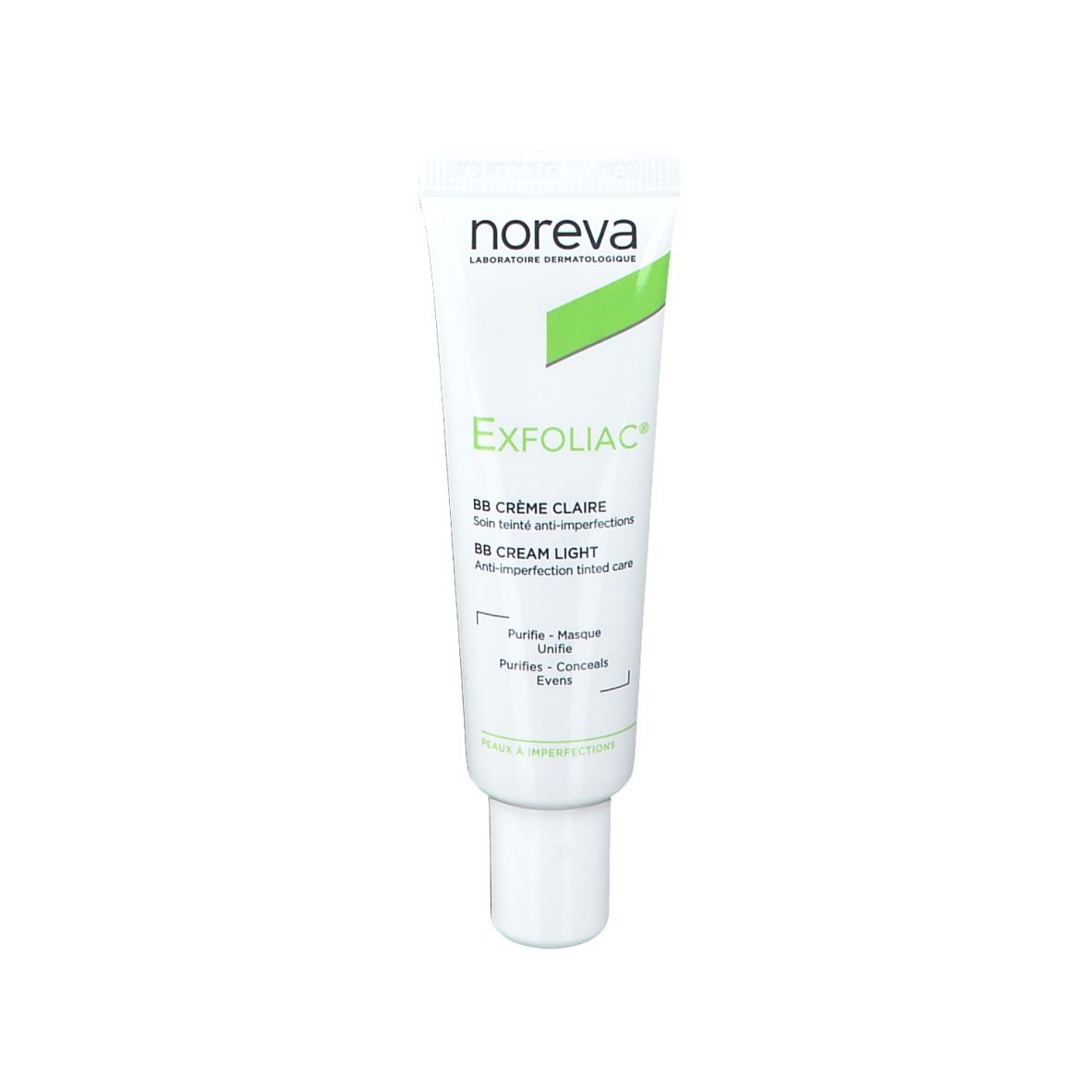 Noreva Exfoliac getönte BB-Creme hell 30 ml Tagescreme