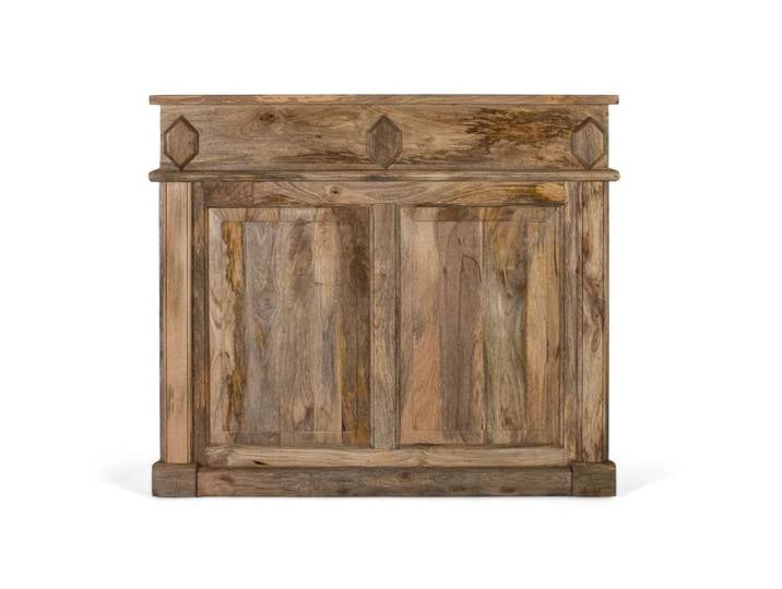 Meuble bar en teck 125 cm style rustique colonial