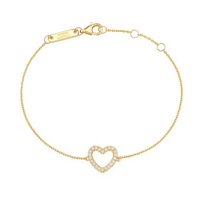 Armband "mit Lab Grown Brillanten, Silber 925", gold, GIORGIO MARTELLO MILANO, Armbänder, Damen, 19cm, Armband