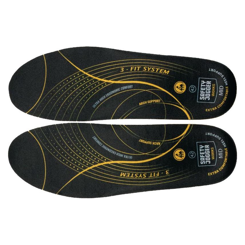 Safety Jogger Einlegesohle SJ3FITM (010614-BLK)