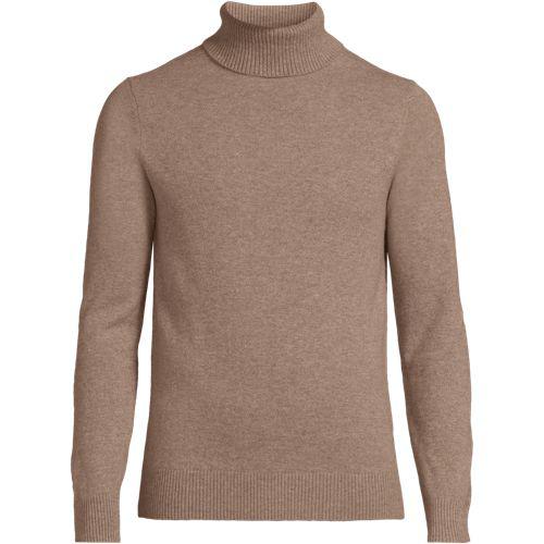 Kaschmir-Rollkragenpullover für Herren, Herren, size: regular, Braun, Kaschmir, by Lands' End