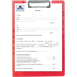 LEITZ Klemmbrettmappe WOW DIN A4 rot