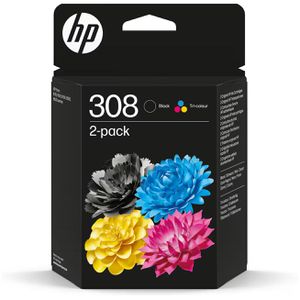 HP Tinte 308 Multipack, 6L6S6UE, 7FP21UE + 7FP20UE, schwarz + color
