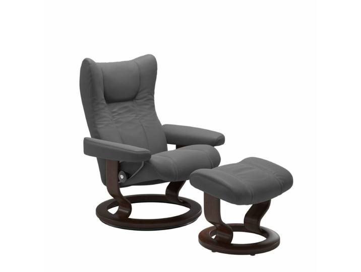 Stressless Wing Sessel Classic wahlweise mit Hocker - Leder Bati