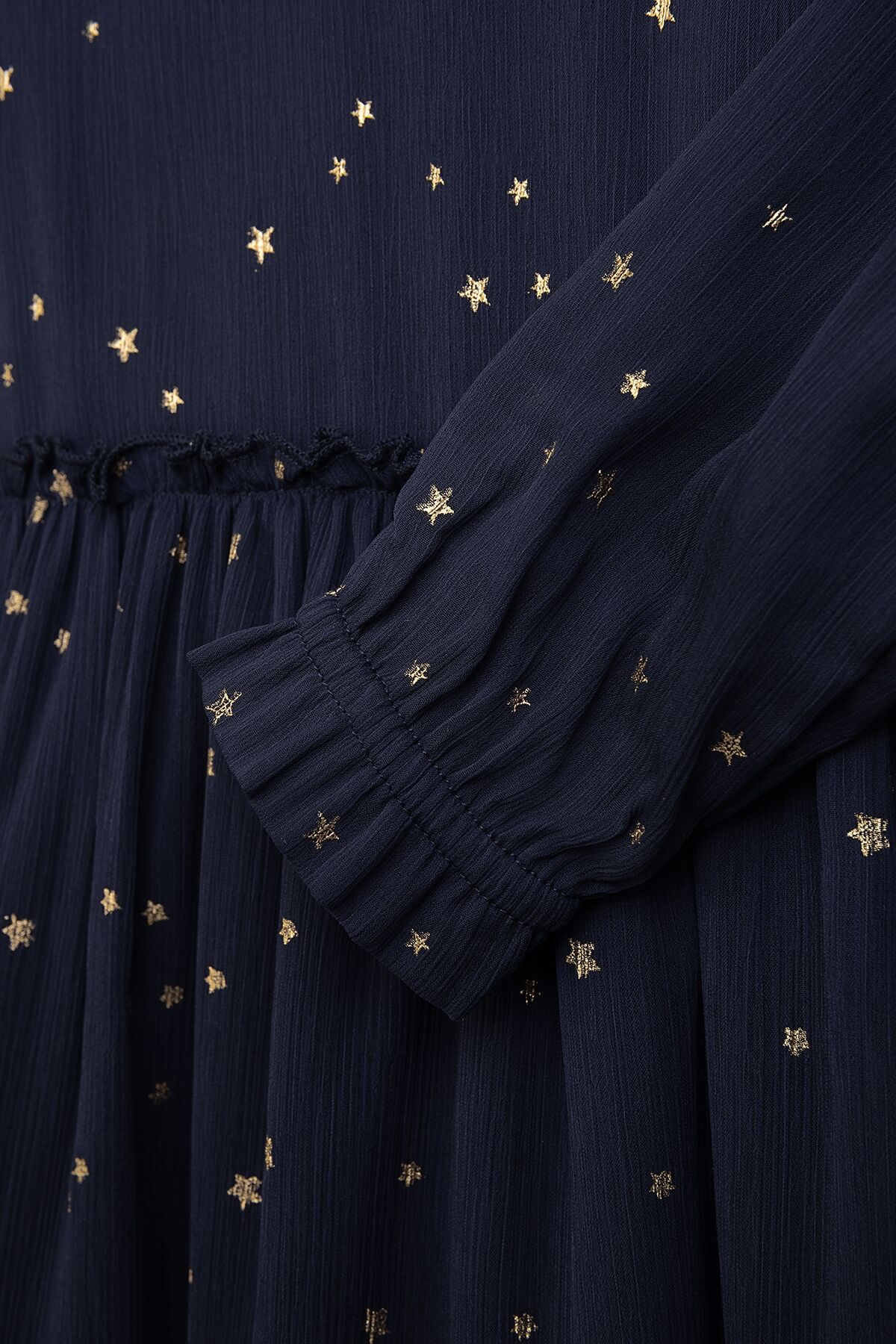 Jerseykleid DANAMADE "DANAMADE Dresses DLIAH", Mädchen, Gr. 104, EURO, blau (navy), Obermaterial: 100% Polyester. Futter: 100% Polyester, Kleider Jerseykleid navy 104, EURO