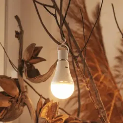 New Garden Tragbare wiederaufladbare E27 Glühbirne LAPERA mit Akku, USB-Ladung und Fernbedienung IP20 für Innen, warm- bis kaltweiß einstellbar