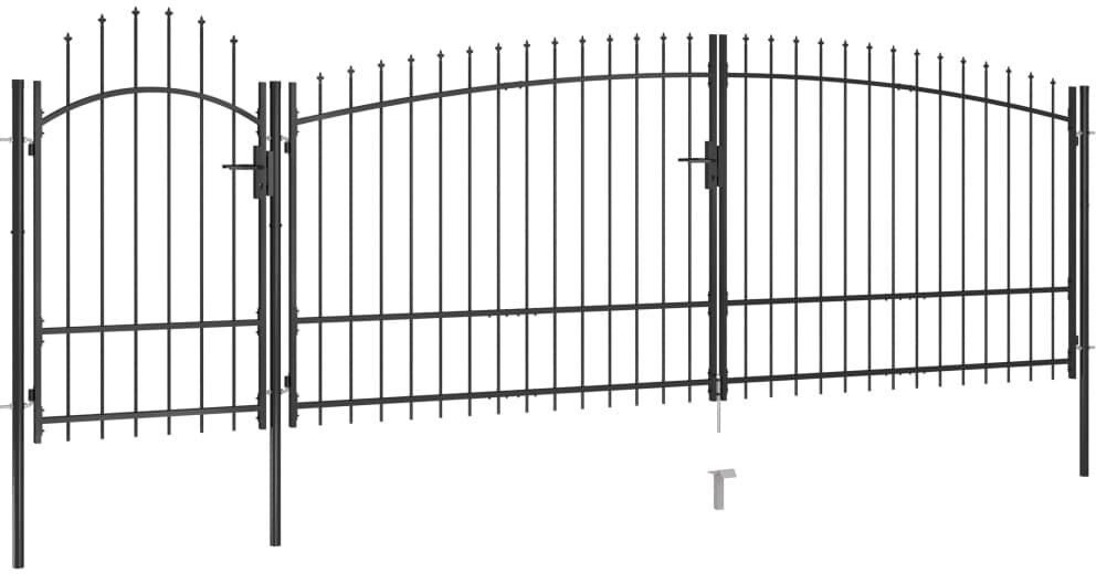 Dakota Fields Pasternak 225 cm H x 500 cm W Gate Fencing Black