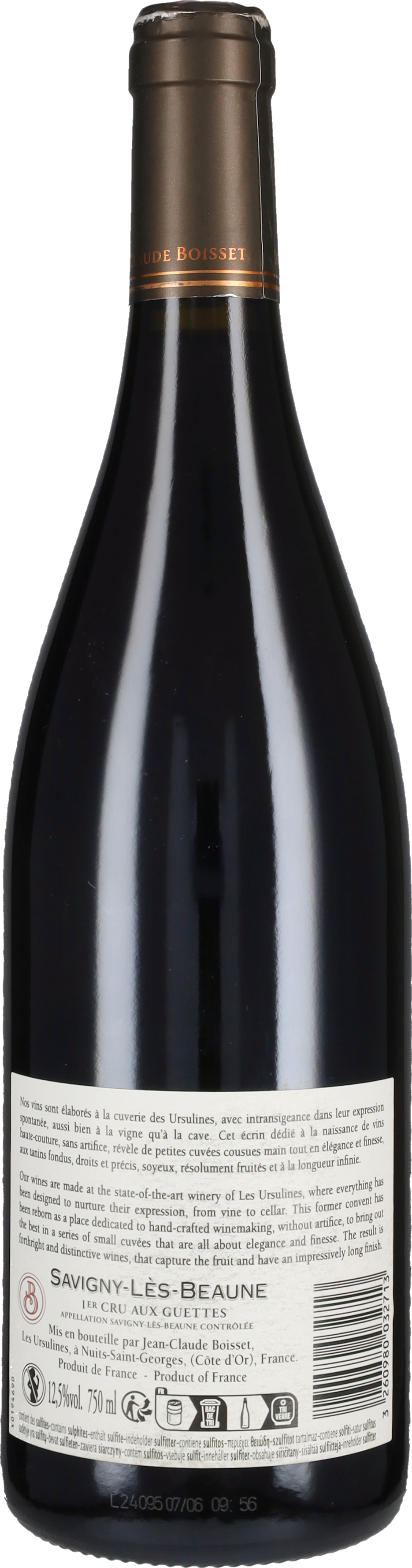 Savigny-les-Beaune 1er Cru 'Aux Guettes' Jean Claude Boisset 2022