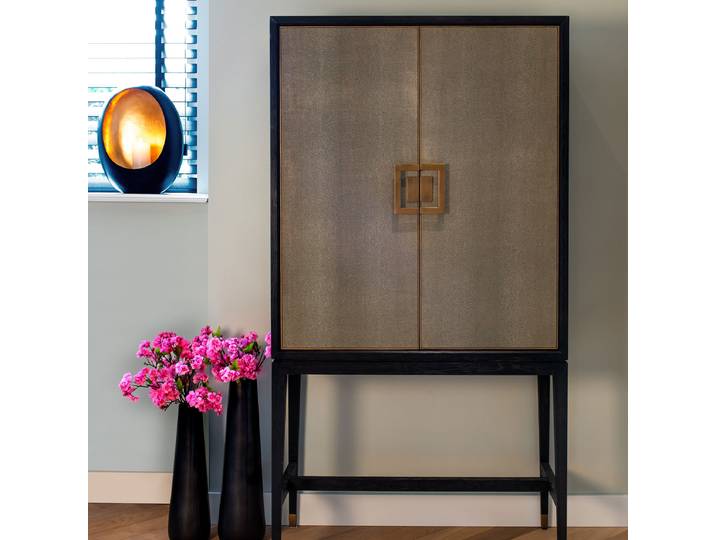 Richmond Opbergkast Bloomingville Eikenhout, 182 x 97cm - Goud