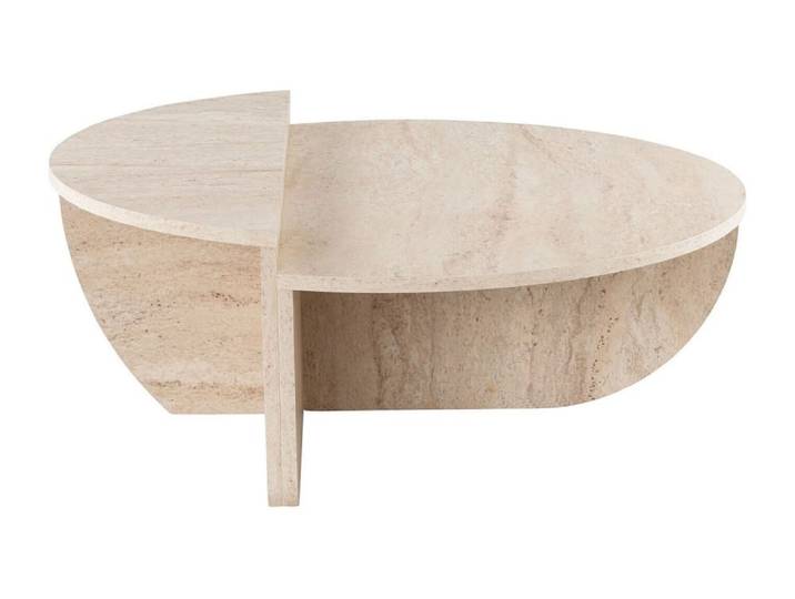 Table basse panneau de particule beige