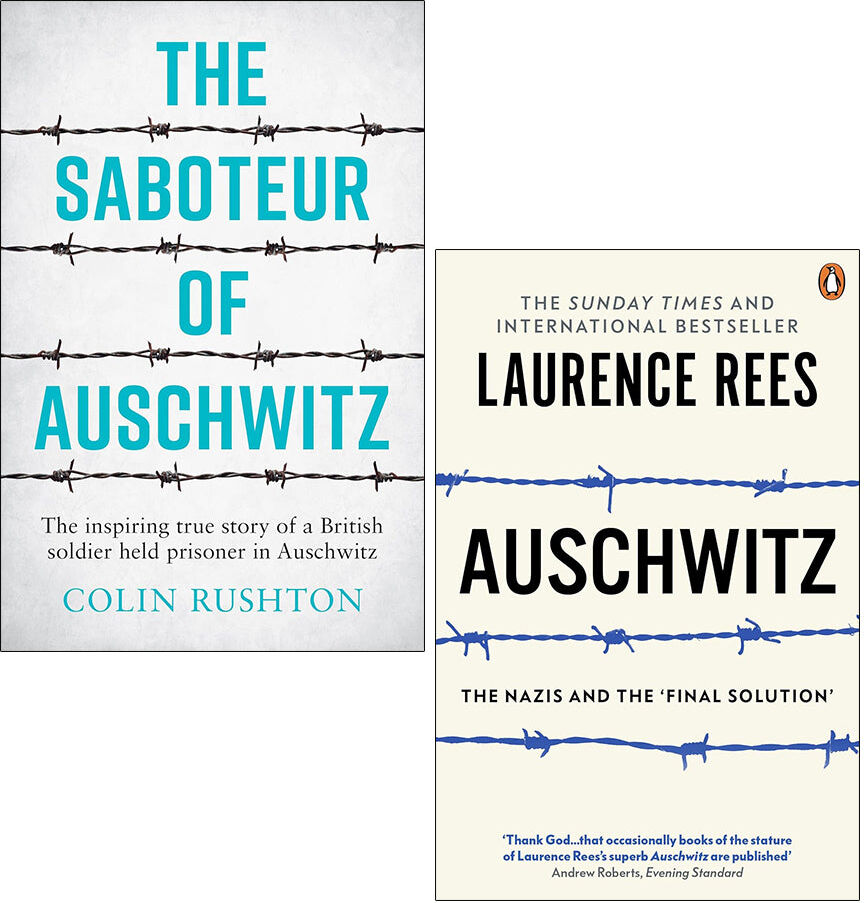 Various Publishers Auschwitz 2 Books Collection Set - Laurence Rees & Colin Rushton - Paperback - WWII Holocaust History Set