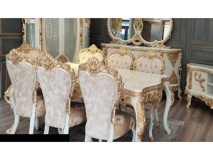 Xlmoebel Esstisch Barock Tisch aus Holz in luxuriösem Design (Esstisch, 1-St., Esstisch), Hergestellt in Europa