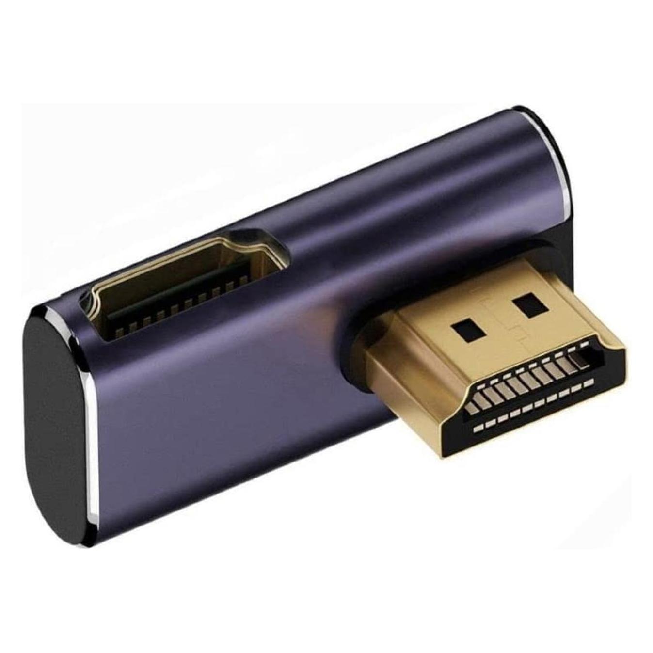 PowerGuard HDMI auf HDMI 2.1 8K 90-Grad Winkel Left Down Low Profile Adapter (A8K-08)