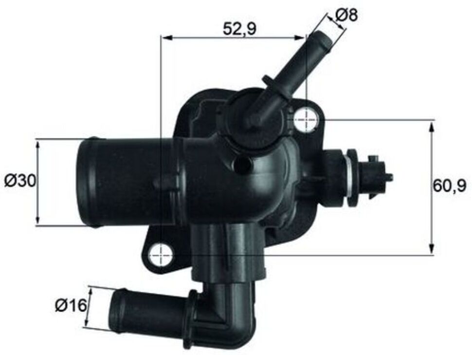 Thermostat, Kühlmittel MAHLE TI 251 88D