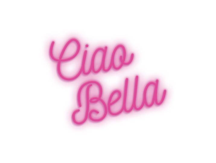 Eclairage néon ciao bella